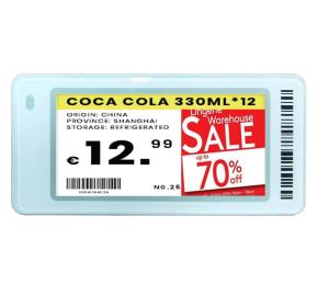 2.13" Waterproof ESL E-Paper Shelf Label (IP65/IP67)