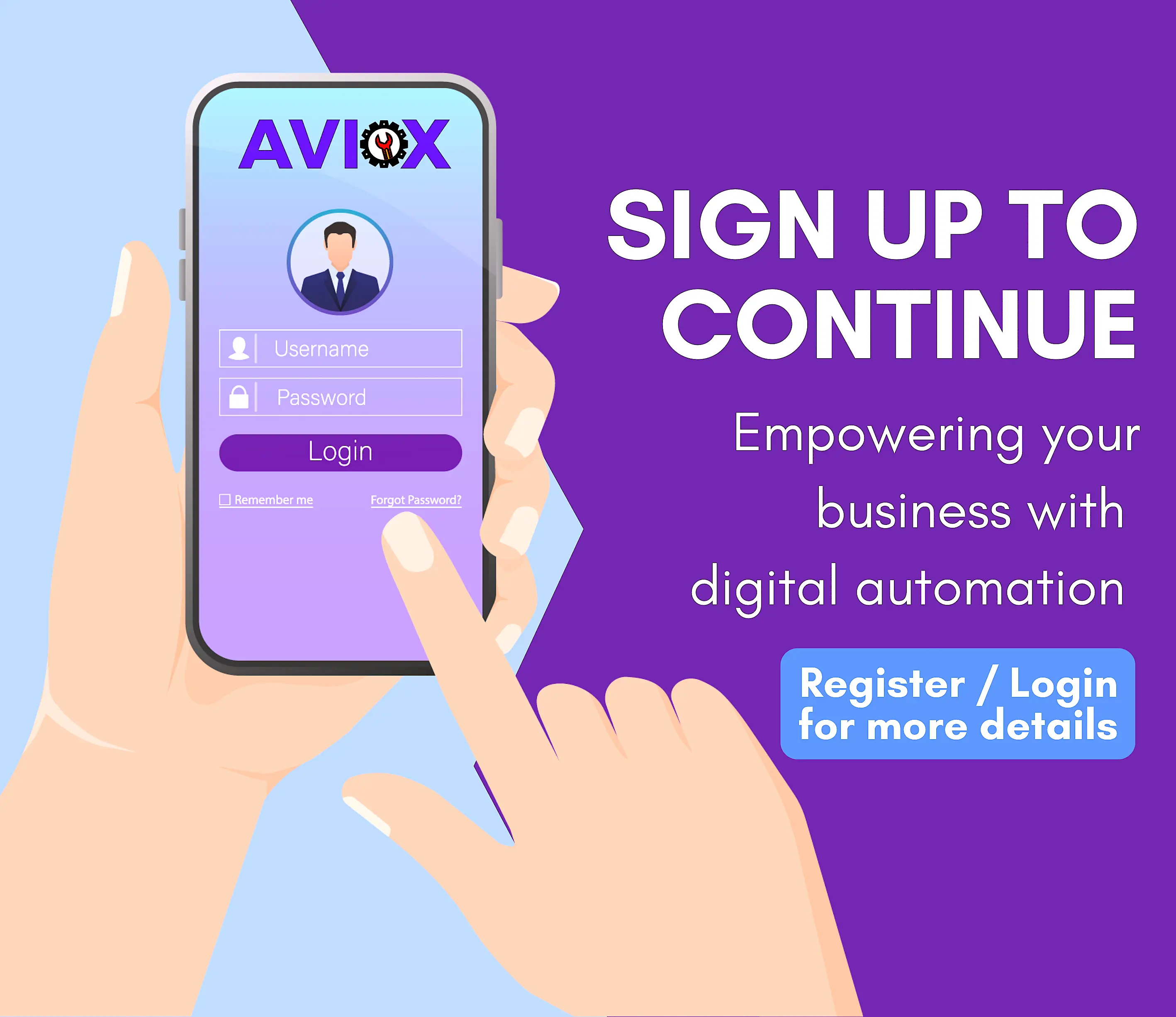 Register an account